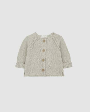 Cardigan Daniela One More in the Family en maille beige