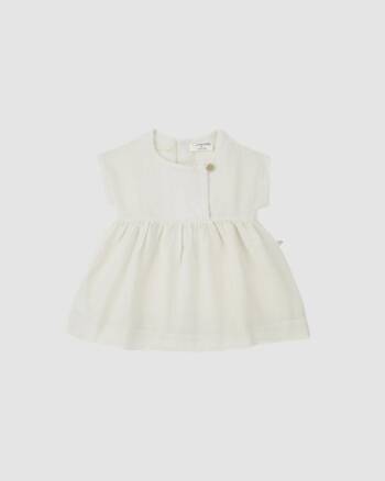 Robe Xenia One More in The Family en coton écru – Le Petit Drugstore