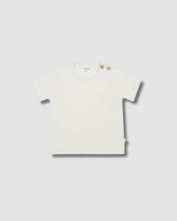 Tee-shirt Leon ivoire bébé One More in the Family coton