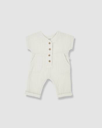 Combinaison Adriano ivoire One More in the Family bébé coton
