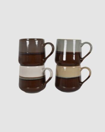 Mug Lion gris Opjet – Mug en grès émaillé nuances gris et brun