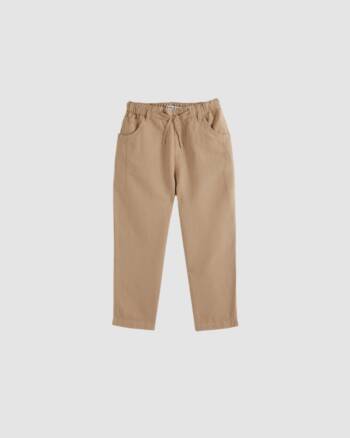 Pantalon enfant lin Emile et Ida – Coloris sésame beige