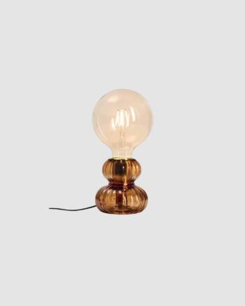 Lampe Eli Ambre Opjet – Lampe à poser design en verre ambré