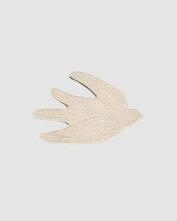 Déco murale Oiseau papier mâché Opjet – Décoration murale artisanale naturelle