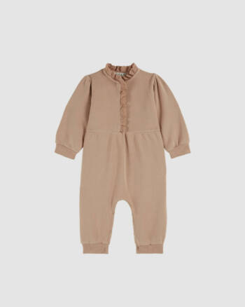 Combinaison molletonnée poudre Emile et Ida – Coton bio bébé