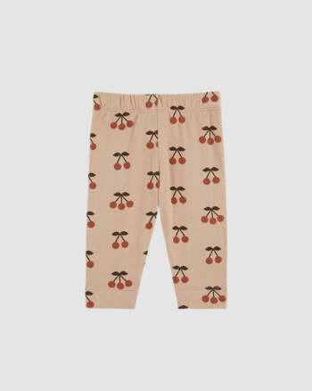 Legging bébé coton bio motif cerises Emile et Ida