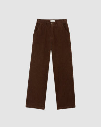 Pantalon velours chocolat Emile et Ida – Coupe large en coton côtelé