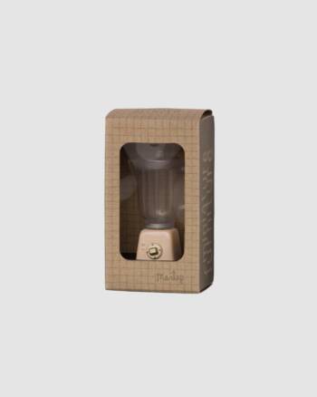 Blender miniature Maileg couleur poudré, présenté dans sa boîte d’origine