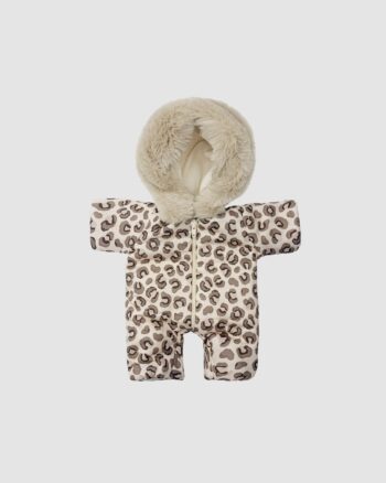 Combinaison Pilote Léo poupon Minikane Babies 28 cm en coton imprimé – Made in France