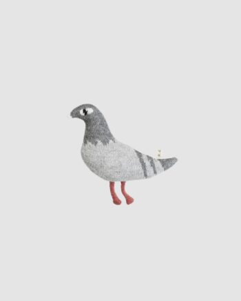 Doudou pigeon Main Sauvage en laine baby alpaga