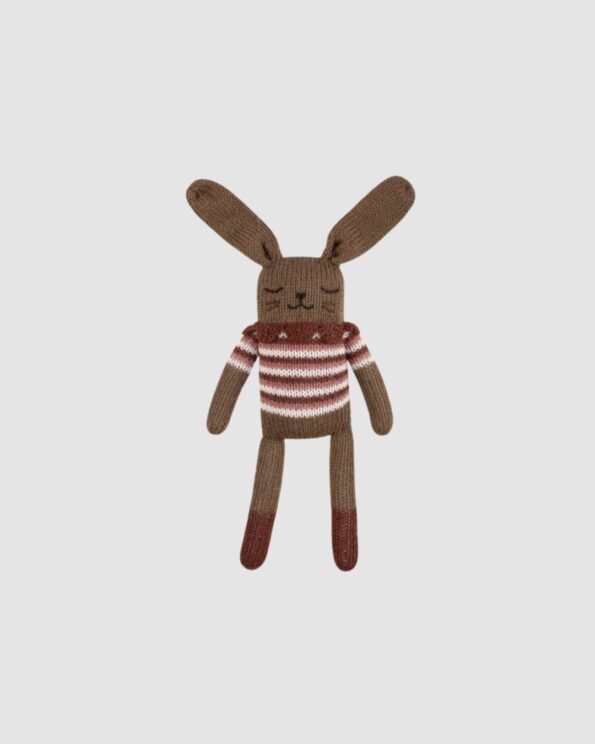 Doudou lapin - Top vintage sienne - Main Sauvage