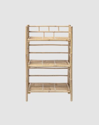 Bibliothèque Zep Bambou Bloomingville pliable avec 3 étagères