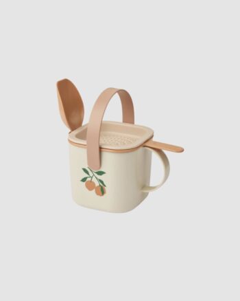 Set de sable Roald Liewood Peach Sea Shell avec arrosoir, pelle, seau et tamis