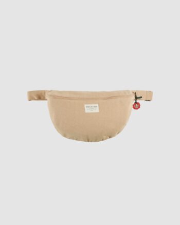 Sac banane beige en toile de coton avec fruits crochetés – Emile et Ida