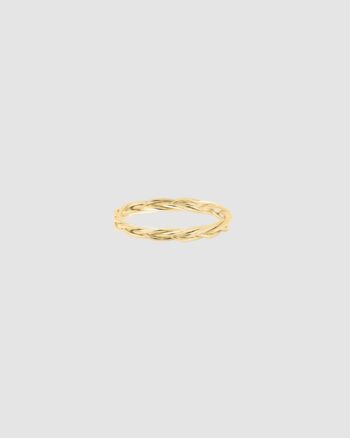 Bague simple Rose BDM Studio - vue sur fond gris clair