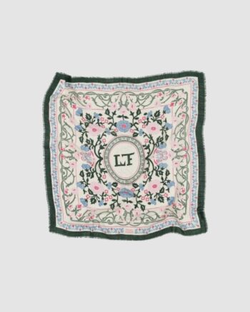 Foulard Marie-Antoinette Vert Maison Lecomte Flament