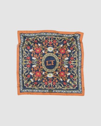 Foulard Marie-Antoinette Navy Maison Lecomte Flament