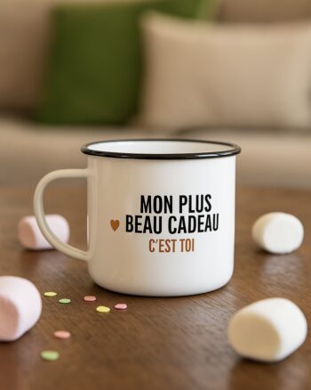 Mug Mon plus beau cadeau – Bibiche fait son cirque – ambiance douce avec guimauves