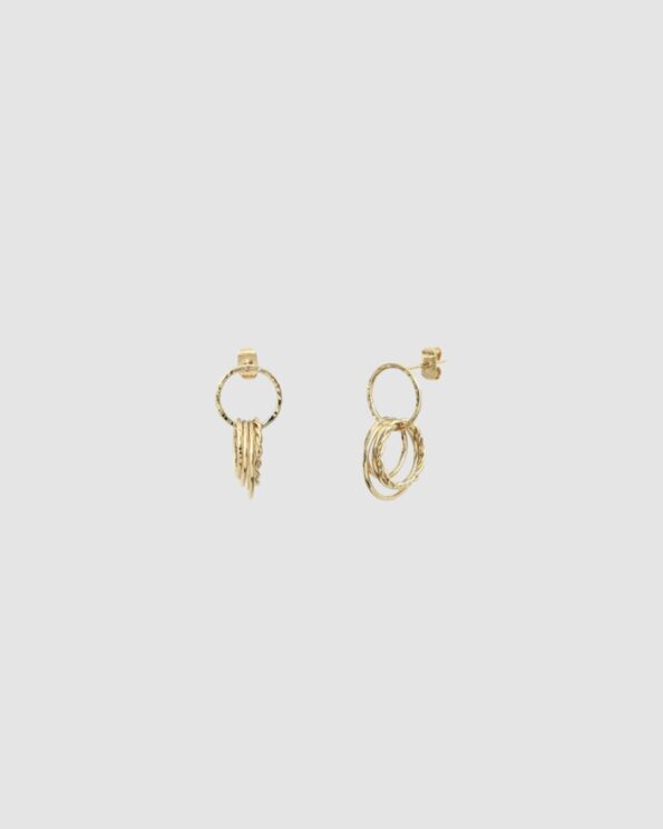 Boucles d’oreilles Arizona petit modèle dorées BDM Studio