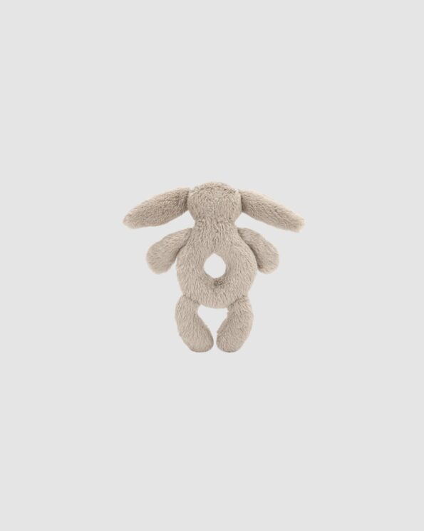 Hochet Bashful Lapin Jellycat – Vue de dos – Lapin beige 18 cm dès la naissance