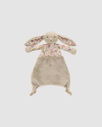 Doudou Blossom Beige Bunny Petal Jellycat – Lapin beige avec oreilles fleuries – Dès la naissance – 27 cm