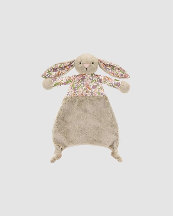 Doudou Blossom Beige Bunny Petal Jellycat – Lapin beige avec oreilles fleuries – Dès la naissance – 27 cm