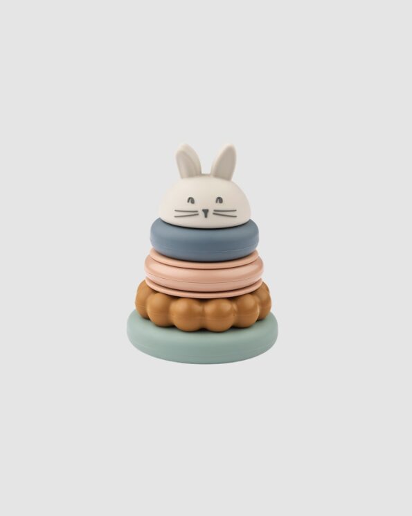 Tour à empiler Donata Sandy Multi Mix Liewood – silicone sensoriel bébé