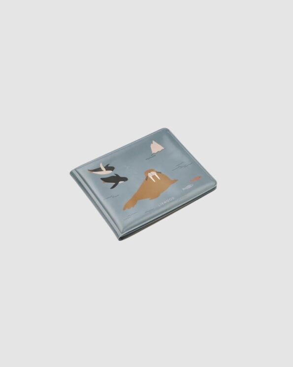 Livre de bain Waylon Arctic Sea Liewood – couverture avec morse, oiseaux et décor polaire