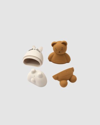 Jouets de bain en silicone Liewood Duncan – démontés – Sandy/Mustard