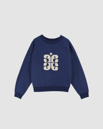 Sweat Logo Coton Bio Bleu Foncé – Femme – Émile et Ida
