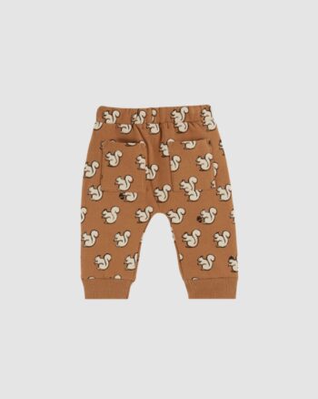 Jogger bébé motif écureuil caramel Émile et Ida – vue de dos