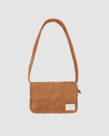 Sac à main velours caramel Émile et Ida