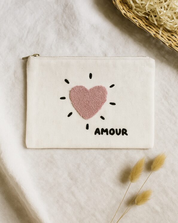 Trousse Cœur Amour Opjet – Pochette élégante et tendance