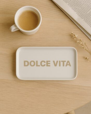 Plateau rectangle message Dolce Vita Opjet – 30x15 cm