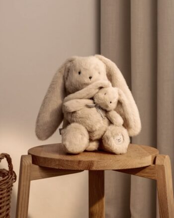 Berto et bébé lapin en peluche Mist Liewood