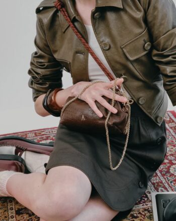 Sac Nuage Bubble Brun en cuir – Craie Studio