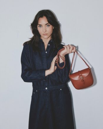 Sac Le Sab June Cognac Herbert Frère Soeur – porté à la main