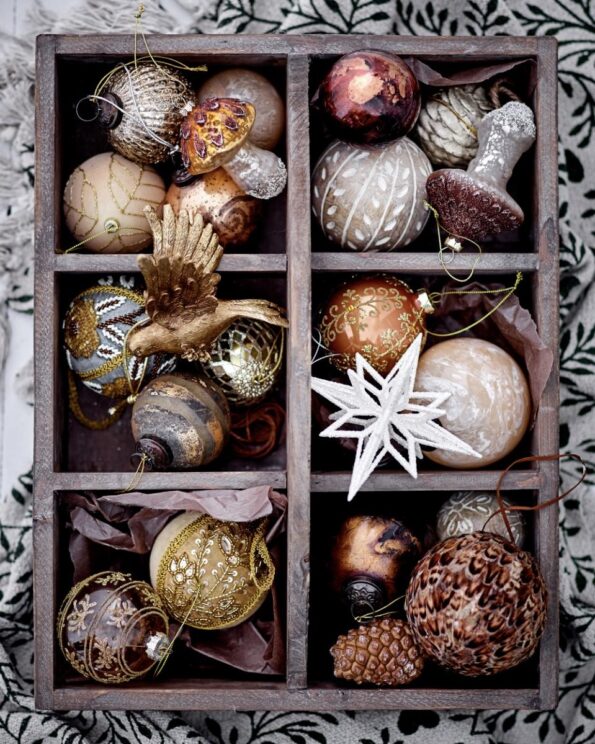 Ornement de Noël Ciri – Or – Verre – Bloomingville – Image 2