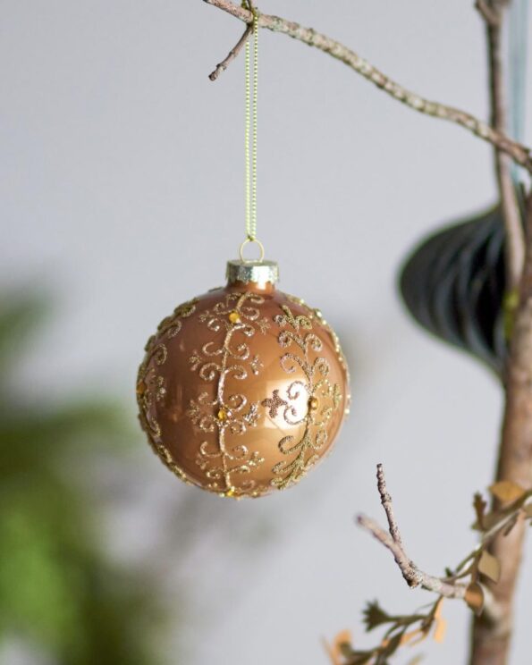 Ornement de Noël Ciri – Or – Verre – Bloomingville – Image 3