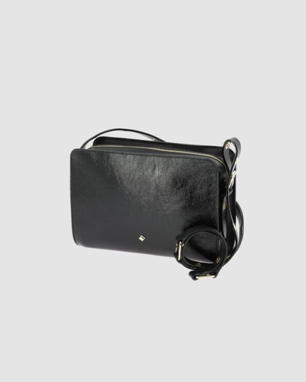 Sac Le Béa Keller Crispy Noir Herbert Frère Soeur – vue de trois-quarts