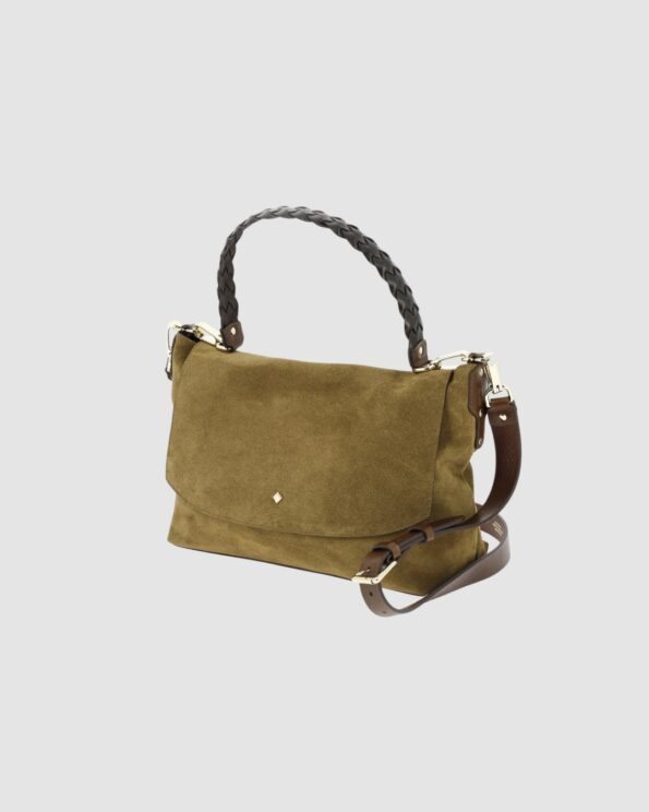 Sac Le Benson Velours Tobacco Herbert Frère Soeur – vue de trois-quarts