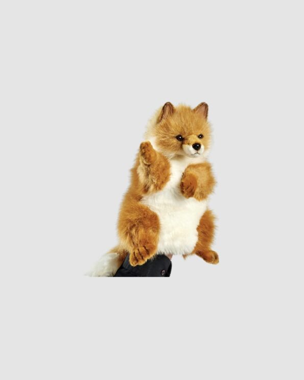 Peluche Marionnette Renard Hansa réaliste 40 cm