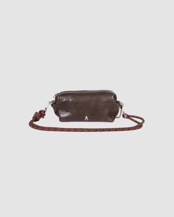Sac Nuage Bubble Brun en cuir avec bandoulière – Craie Studio