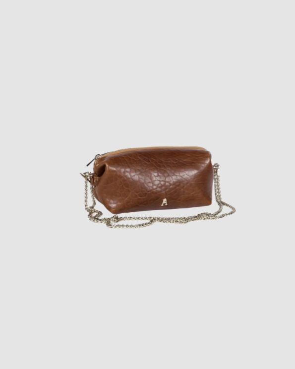 Nuage Bubble Havana Craie Studio – Pochette en cuir d’agneau bubble Titre