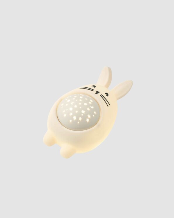 Lampe Projecteur avec Sons Manuel Liewood Sandy allumée en forme de lapin