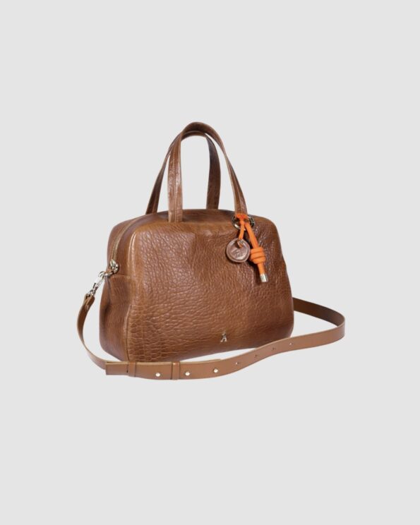 Sac Made Bubble Havana en cuir bubble havane avec bandoulière – Craie Studio