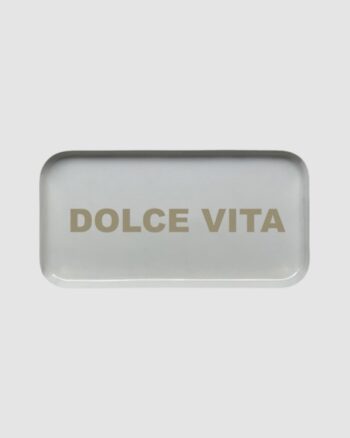 Plateau rectangle message « Dolce Vita » – Opjet – 30x15 cm