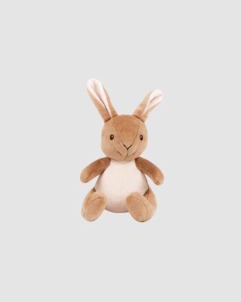 Peluche Bianca Large Egmont Toys, grand lapin marron clair assis, compagnon doux pour enfant