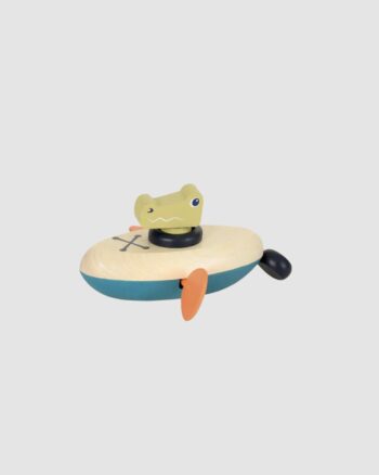 Jeu de bain Crocodile Egmont Toys, jouet en bois flottant pour le bain des enfants
