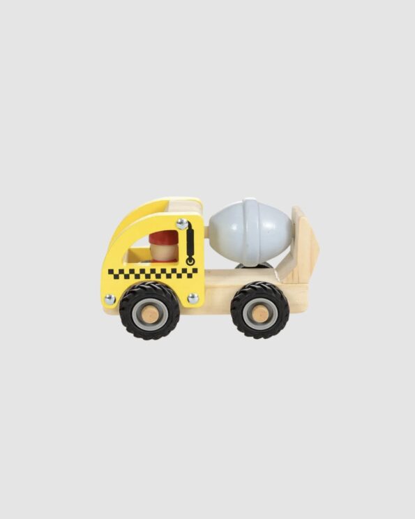 Bétonneuse en bois Egmont Toys jaune et grise